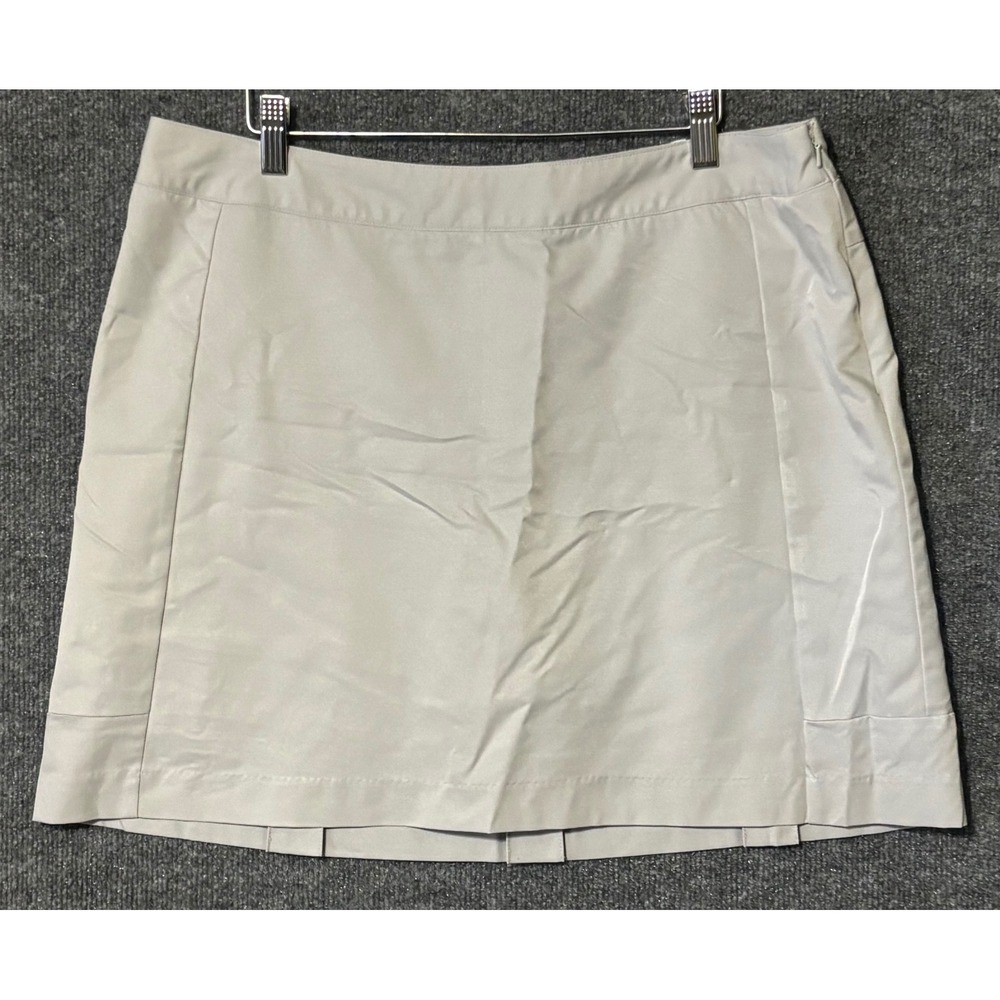 Adidas ClimaCool‎ Womens Golf Skort Size 12 Gray Pleated Athletic Skort